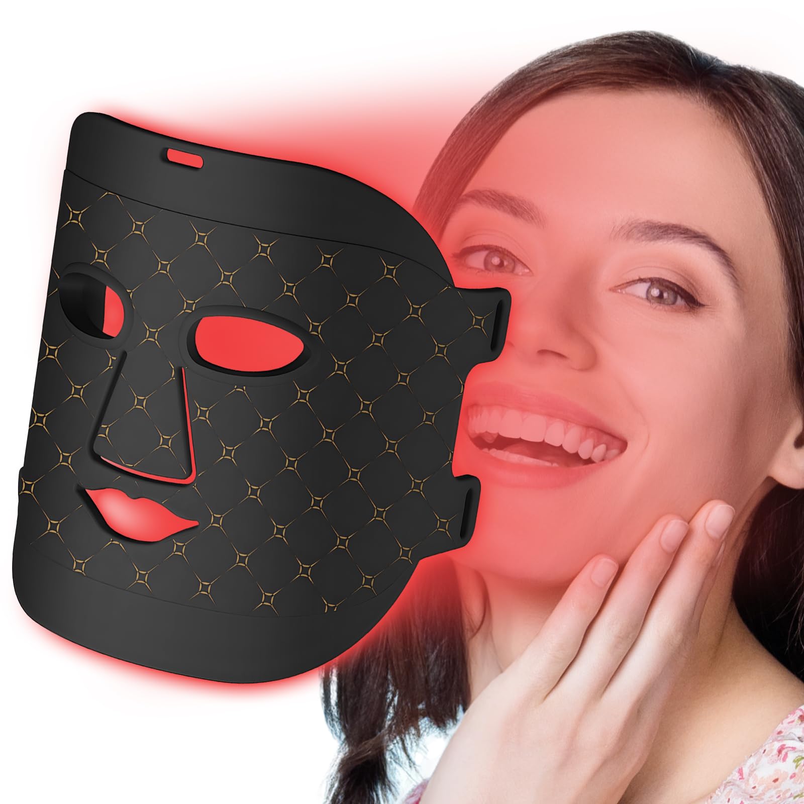 Red Light Therapy Mask for Face - 7+1 Color LED Light Therapy Mask, Lightweight & Portable for Anti-Aging, Acne Treatment & Skin Rejuvenation - Perfect for Home Spa, Travel & Daily Skincare Routine