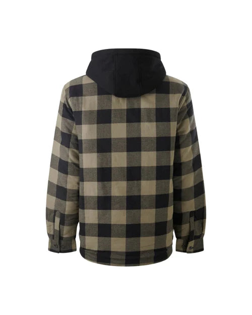 Men's Quilted Shacket Jacket - Winter Warm Fleece Lined Overshirt for Outdoor Activities | Cozy Layering for Hiking, Camping & Casual Wear