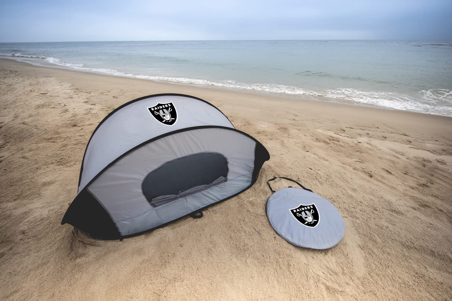 PICNIC TIME NFL Manta Portable Beach Tent - Instant Pop Up Sun Shelter for Outdoor, Camping, Sports Events & Beach Days - Lightweight UV Protection Canopy with Easy Setup