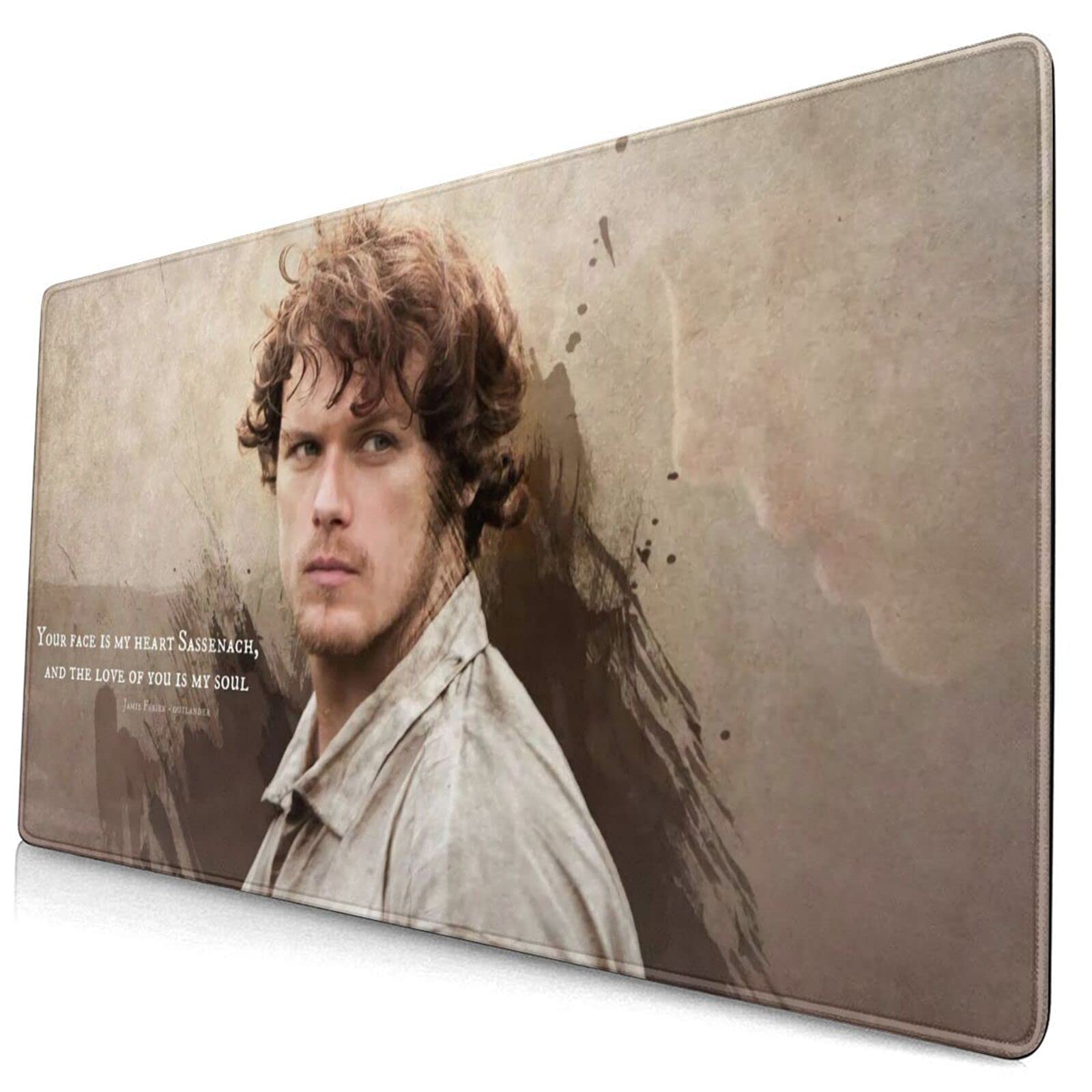 Outlanders Jamie Fraser XXL Gaming Mouse Pad - Extended Large Non-Slip Rubber Base Mouse Mat for Computer, Keyboard & Desk | Perfect for Home Office, Gaming & Work | Ideal for PC Gamers, Streamers & Remote Workers
