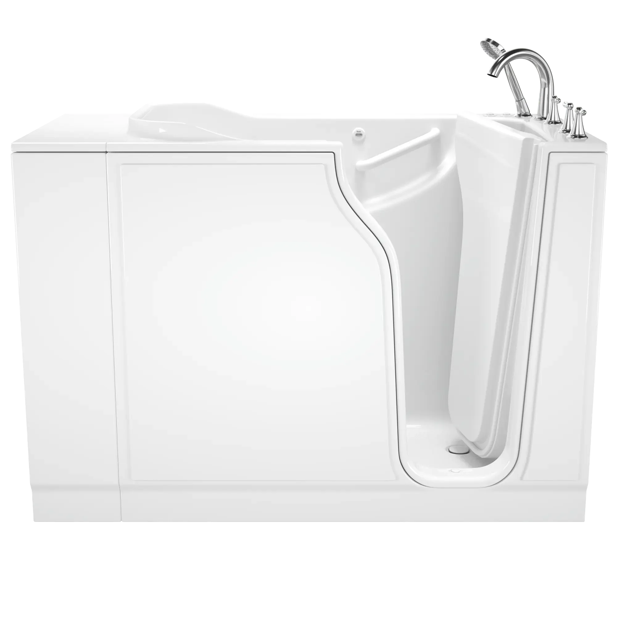 30x52 Inch Gelcoat Walk-In Bathtub with Air Spa & Whirlpool Massage System - Left Hand Drain | Non-Slip Safety Tub for Elderly & Mobility Issues | Perfect for Home Bathroom Remodel & Accessible Living