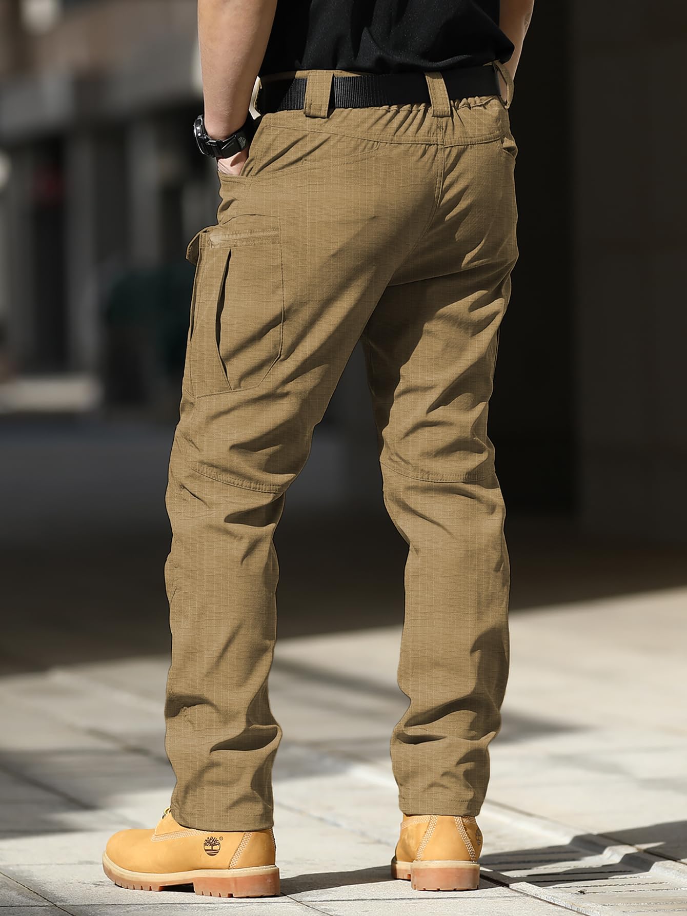 AUTIWITUA Men's Tactical Pants - Water Resistant Cargo Pants for Outdoor Hiking, Work & Casual Wear - Lightweight Durable No Belt Design - Perfect for Camping, Hunting & Everyday Use