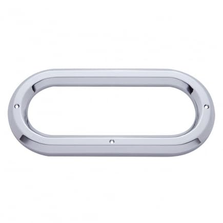 United Pacific 10490 Oval Clearance Light Bezel - Durable Chrome-Plated Replacement for Trucks & Trailers - Perfect for Off-Roading & Heavy-Duty Vehicles