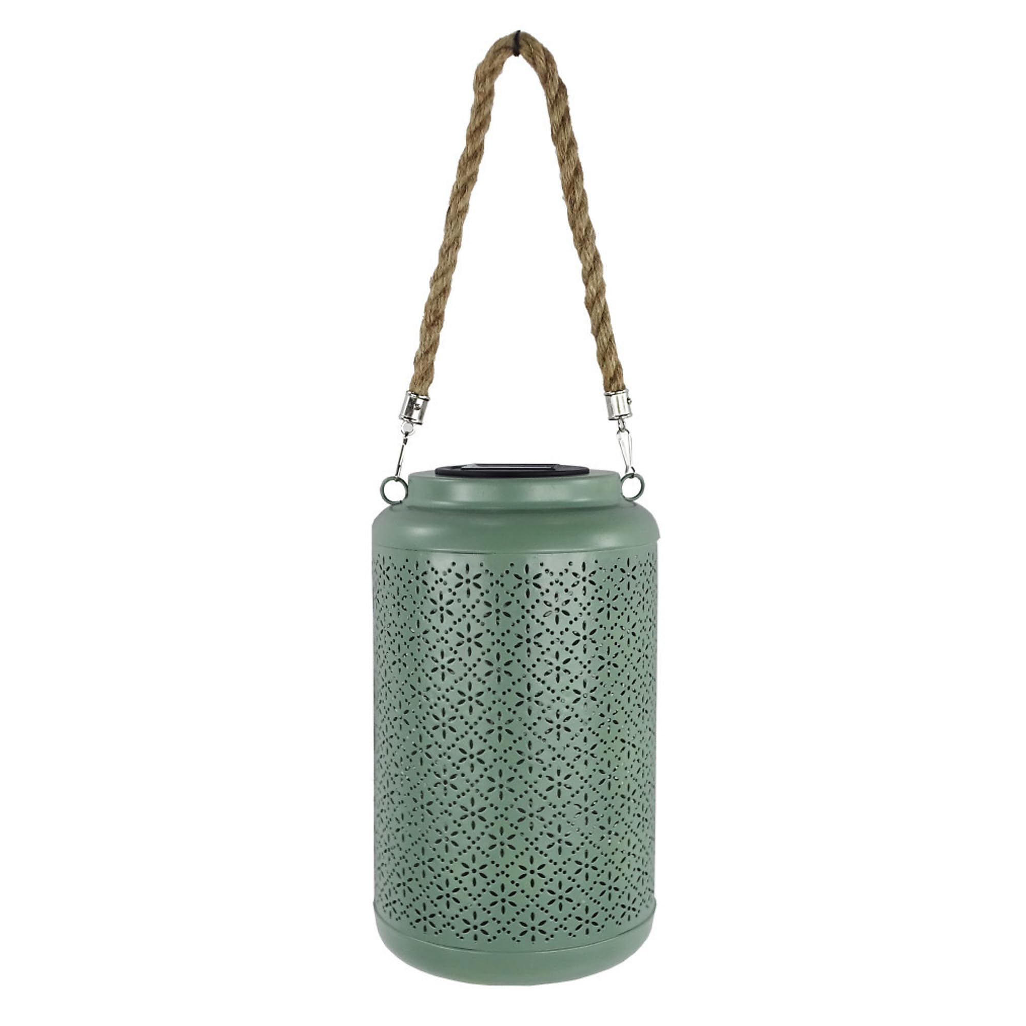 Alpine Corporation Solar Hanging Lanterns - Green LED Decorative Lights for Outdoor Garden, Patio, Yard & Pathway Lighting | Weather-Resistant Solar Powered Lanterns