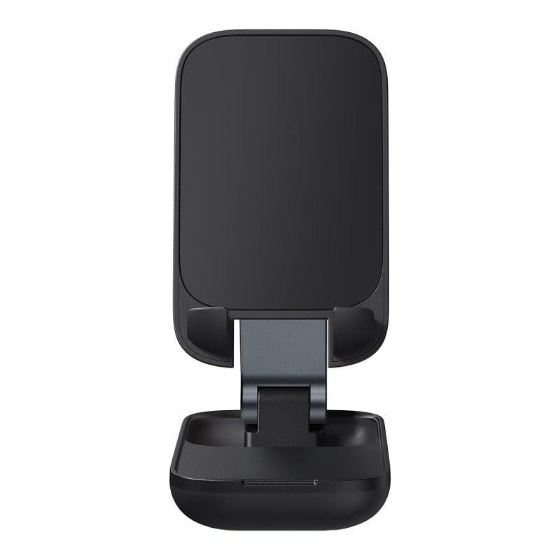 Baseus Foldable Phone Stand Holder - Black | Adjustable & Portable for Desk, Bed, Office, and Travel Use