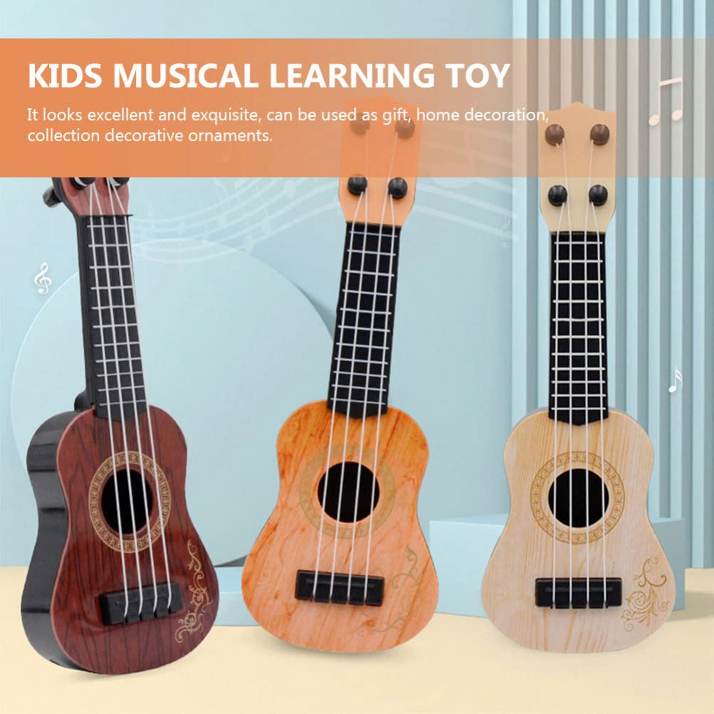 **2-Pack Kids Ukulele Toy with 4 Strings - Educational Musical Instrument for Toddlers & Preschoolers | Perfect for Beginners, Birthday Gifts & Early Music Learning**
