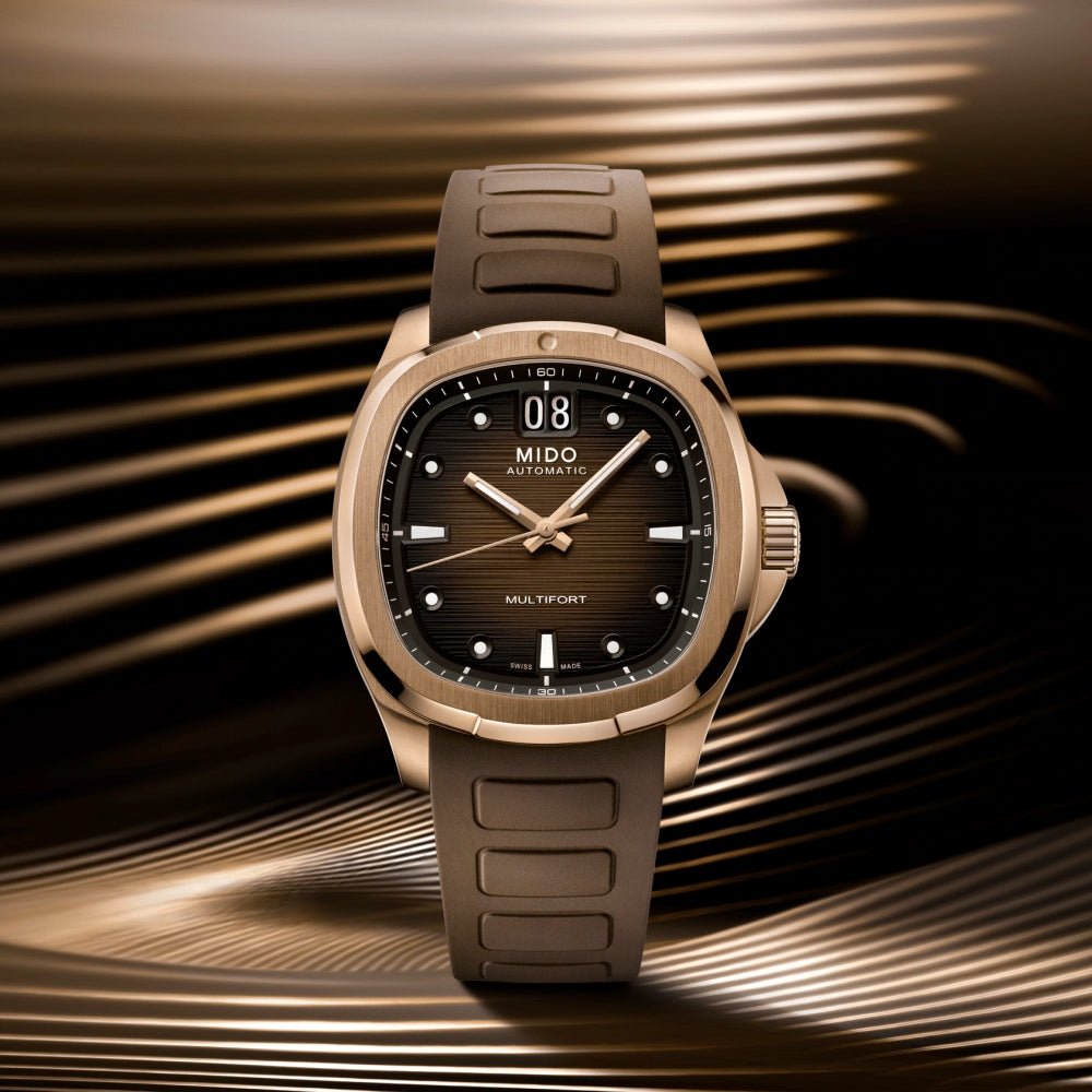 Multifort TV Big Date Rose Gold Tone Watch - Luxury Men's Chronograph Timepiece for Business, Casual & Formal Occasions