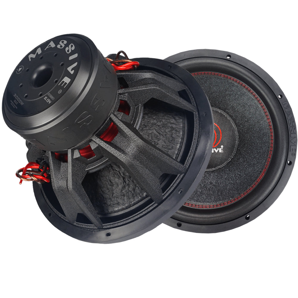 SUMMOXL154 15-Inch 1500 Watts RMS Dual 4 Ohm Car Subwoofer - Powerful Bass for Trucks, SUVs & Custom Car Audio Systems
