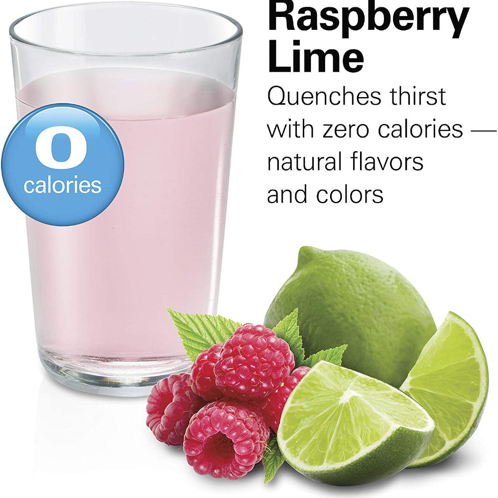 Hamilton Beach AquaFusion Raspberry Lime Flavor Capsules 12 Pack (87361) - Refreshing Drink Pods for Water Bottles & Infusers | Perfect for Home, Office & Gym Hydration