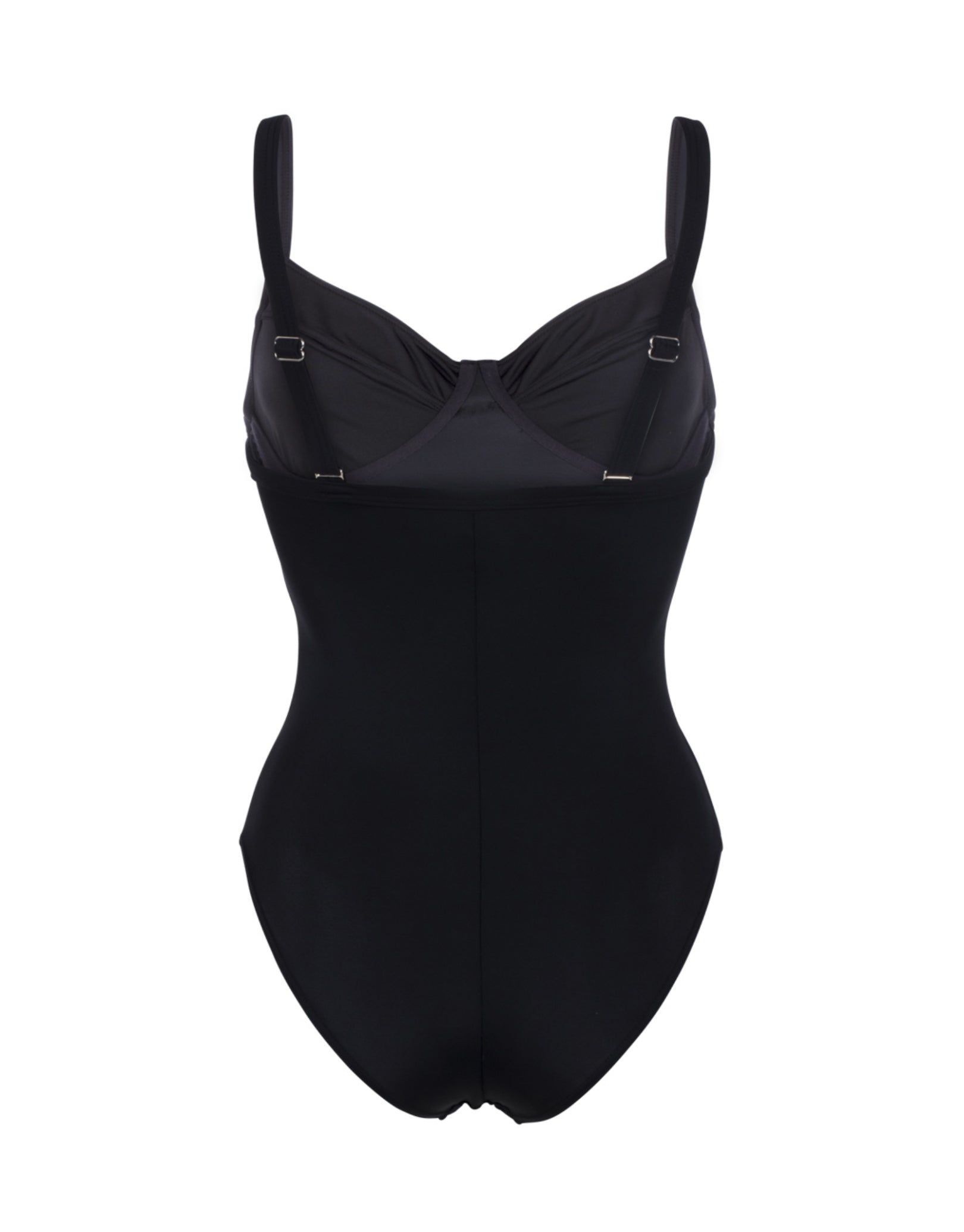 Classic Adjustable One Piece Swimsuit for Women - Black | Comfortable Bathing Suit for Swimming, Beach & Vacation