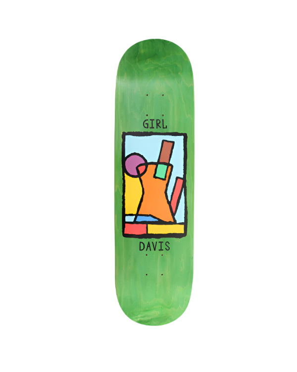 Girl's Tangram Rowan Davis Skateboard Deck - Premium 7-Ply Maple Wood Skateboard for Girls - Perfect for Street Skating, Tricks, and Commuting