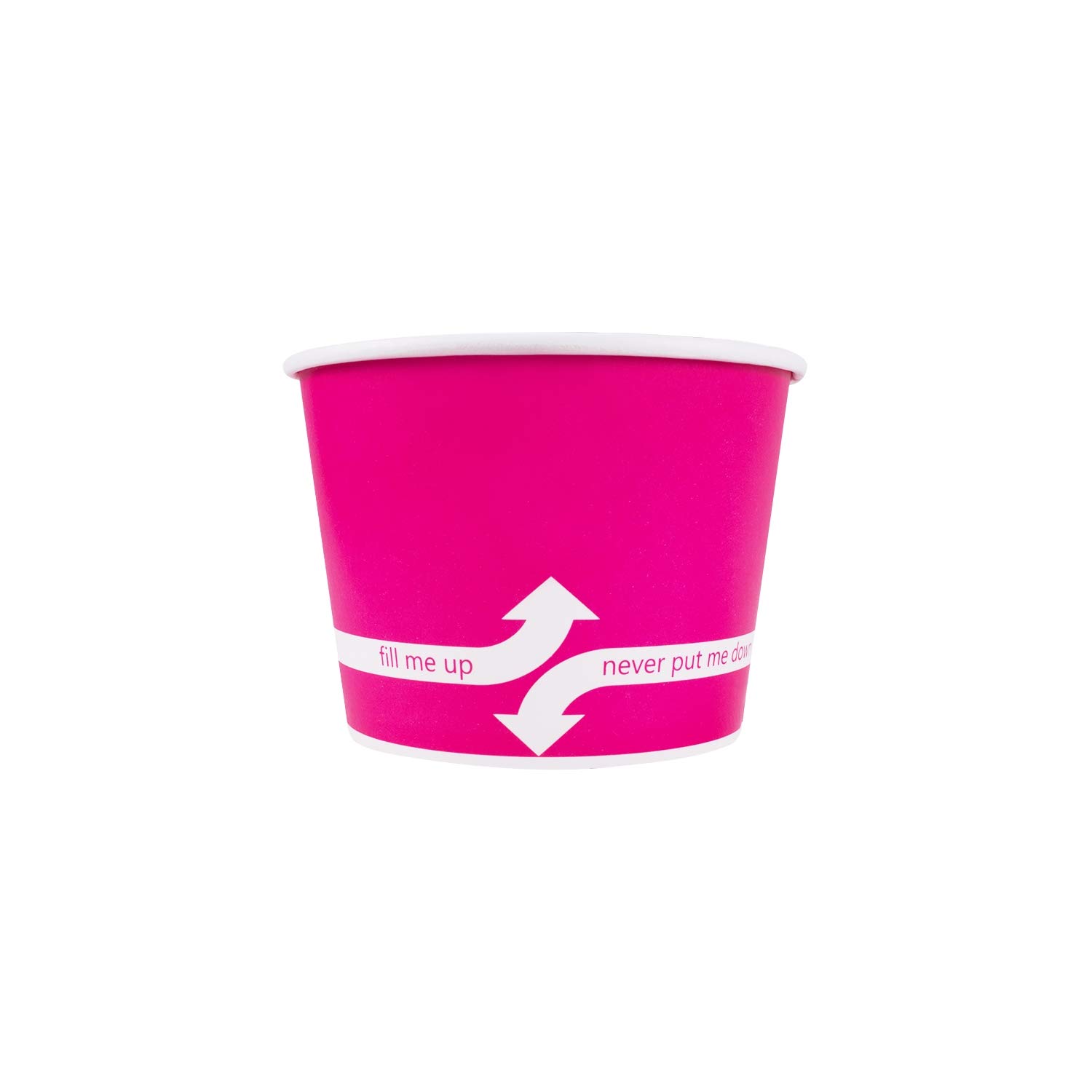 12oz (1000 Count) Pink Paper Ice Cream Cups & Soup Bowls - Disposable Hot/Cold Food Containers for Ice Cream, Gelato, Yogurt, Soup & Snacks - Perfect for Parties, Catering & Dessert Shops