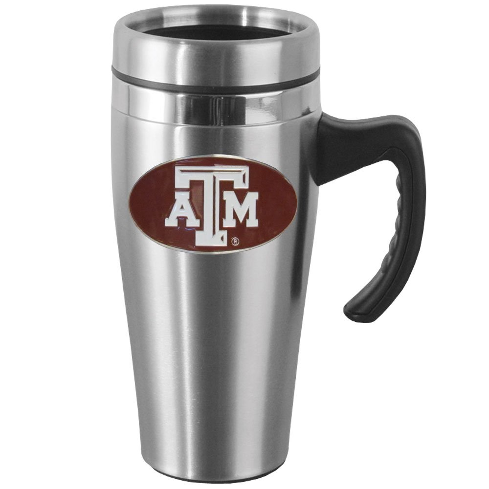 Siskiyou Sports NCAA Insulated Steel Travel Mug with Handle - Perfect for Coffee, Tea & Hot Drinks On The Go, Office, Camping & Travel