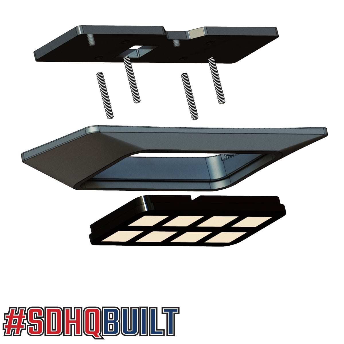 2021-2024 Ford Bronco & Bronco Raptor SDHQ Built Switch Pros SP 9100 Keypad Mount | Off-Road Accessory for Lighting & Winch Control | Perfect for Overlanding & Trail Adventures