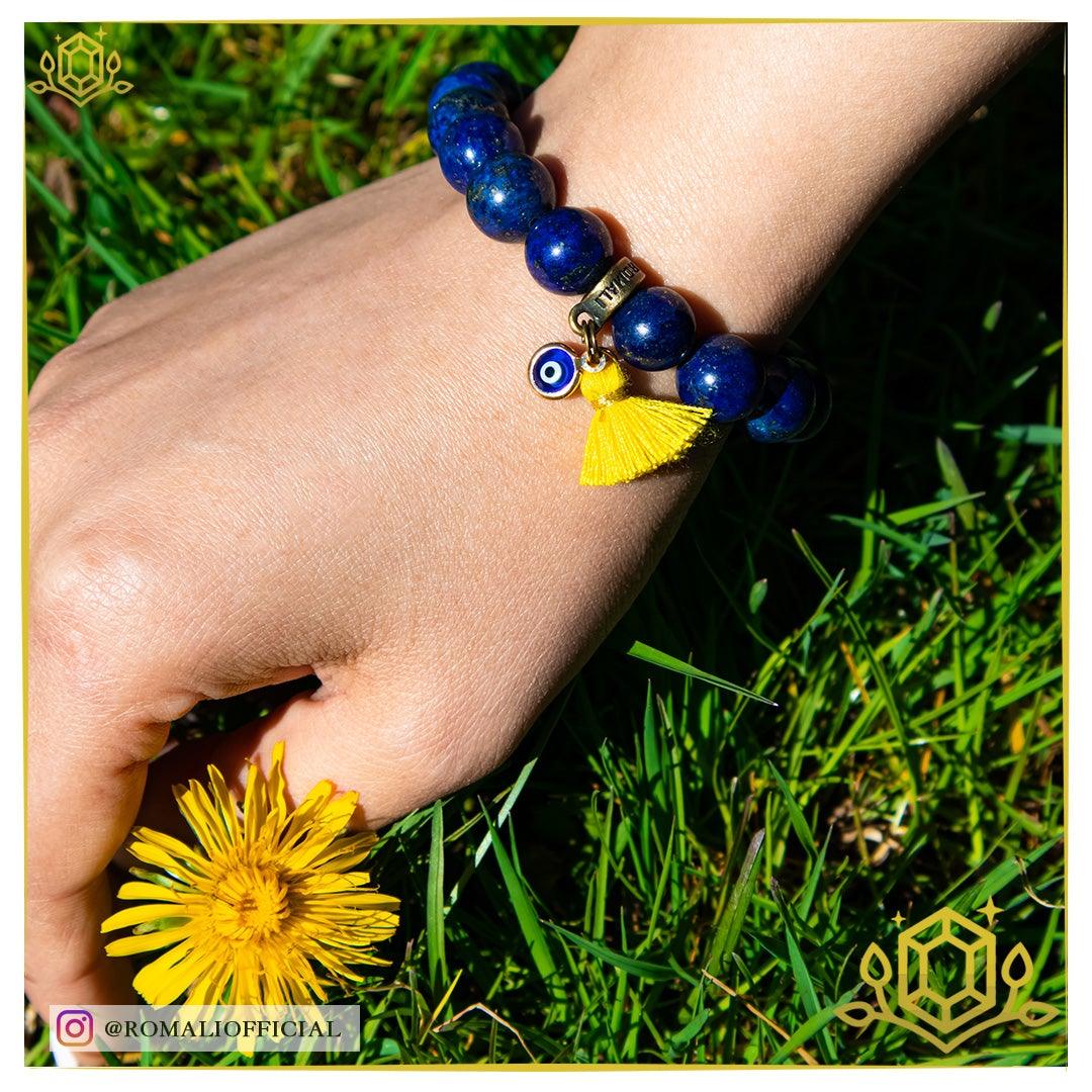 Lapis Lazuli Gemstone Jewelry – Handmade Blue Stone Necklace & Earrings Set for Women | Perfect for Gifts, Meditation & Spiritual Healing