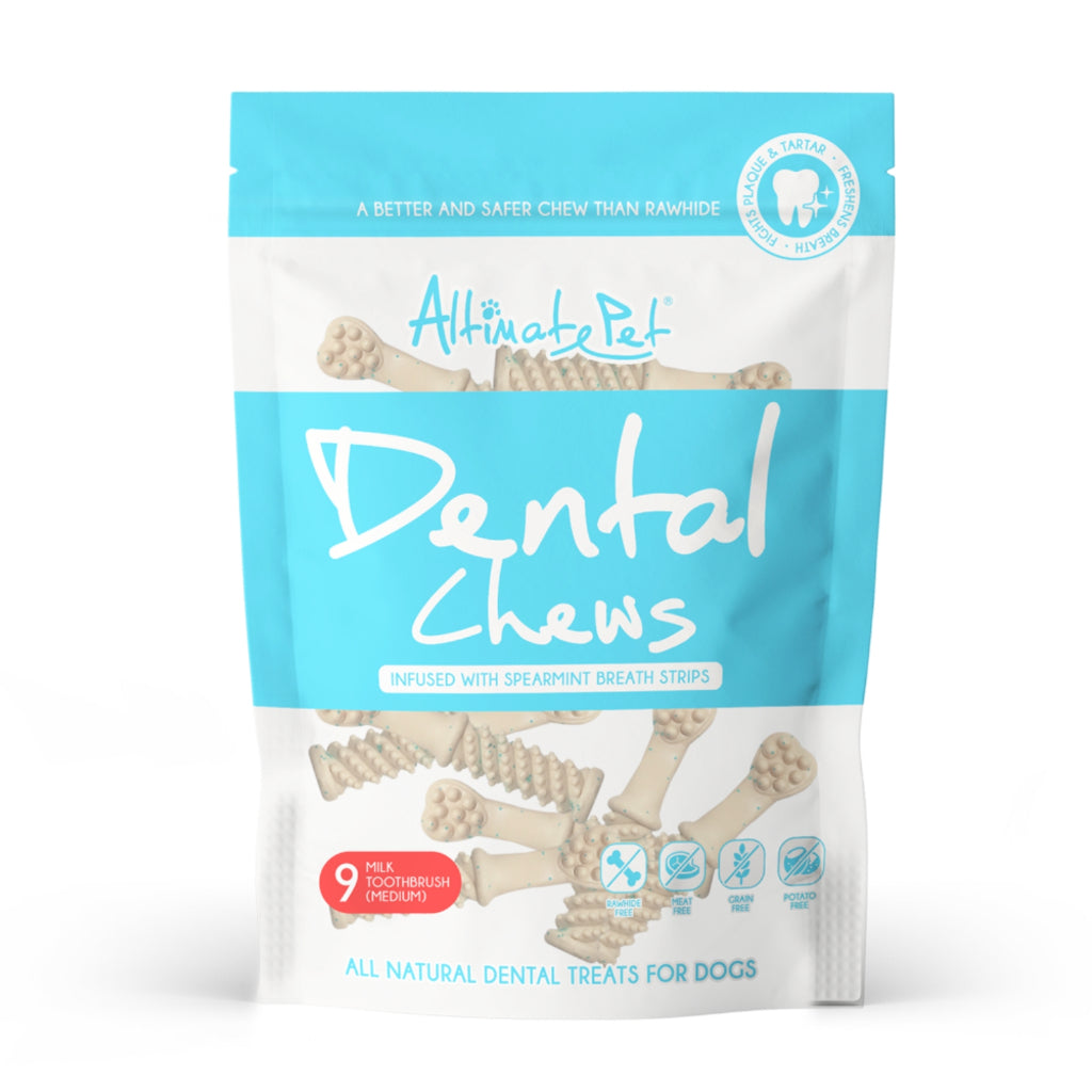 Altimate Pet Dog Dental Chew 150g - Natural Milk Mint Cranberry Flavor Dental Treats for Dogs | Fights Plaque & Tartar | Healthy Teeth & Fresh Breath | Perfect for Daily Oral Care & Training Rewards