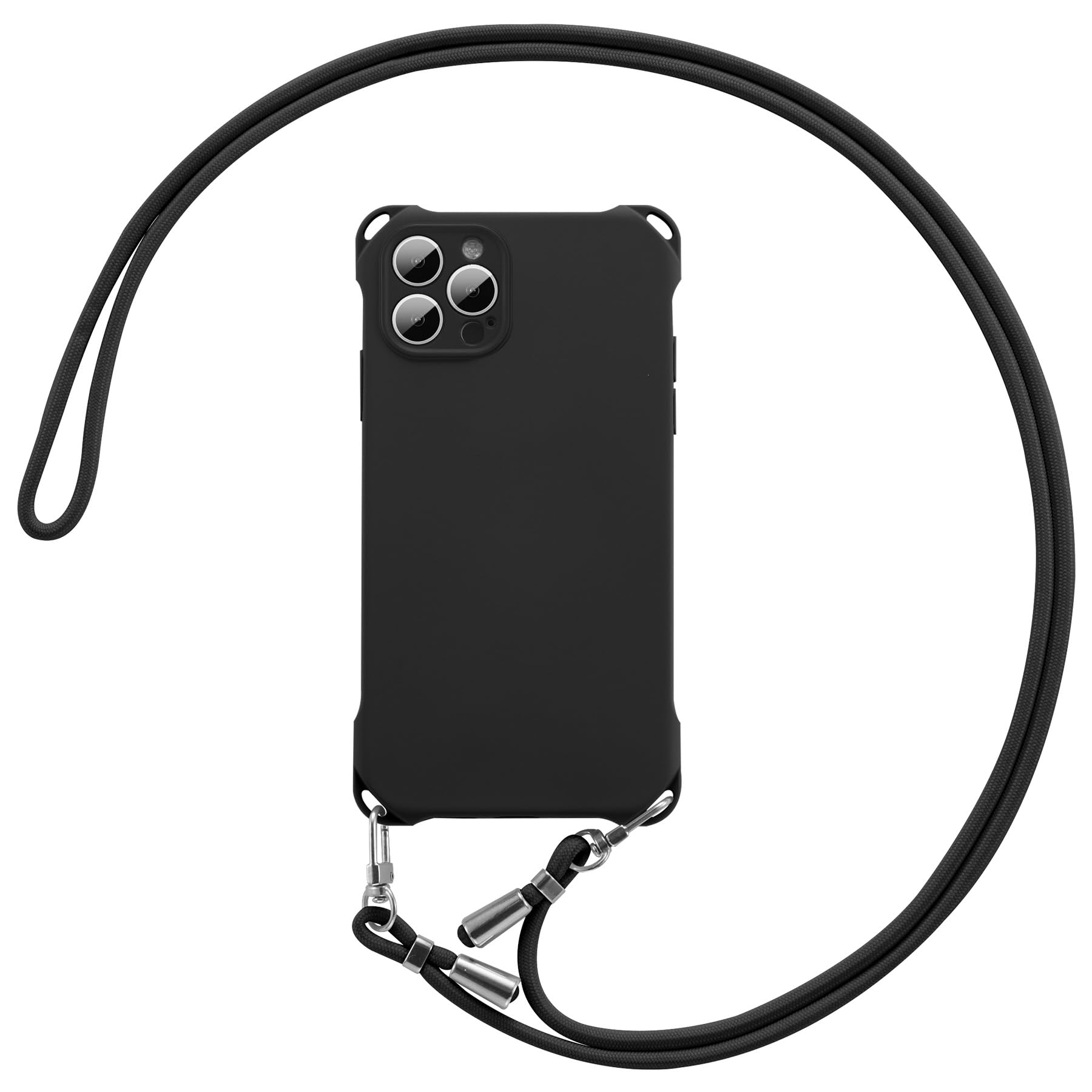 ZCDAYE iPhone 16 Pro Max Case with Adjustable Crossbody Lanyard - Soft Silicone Shockproof Cover for 6.9