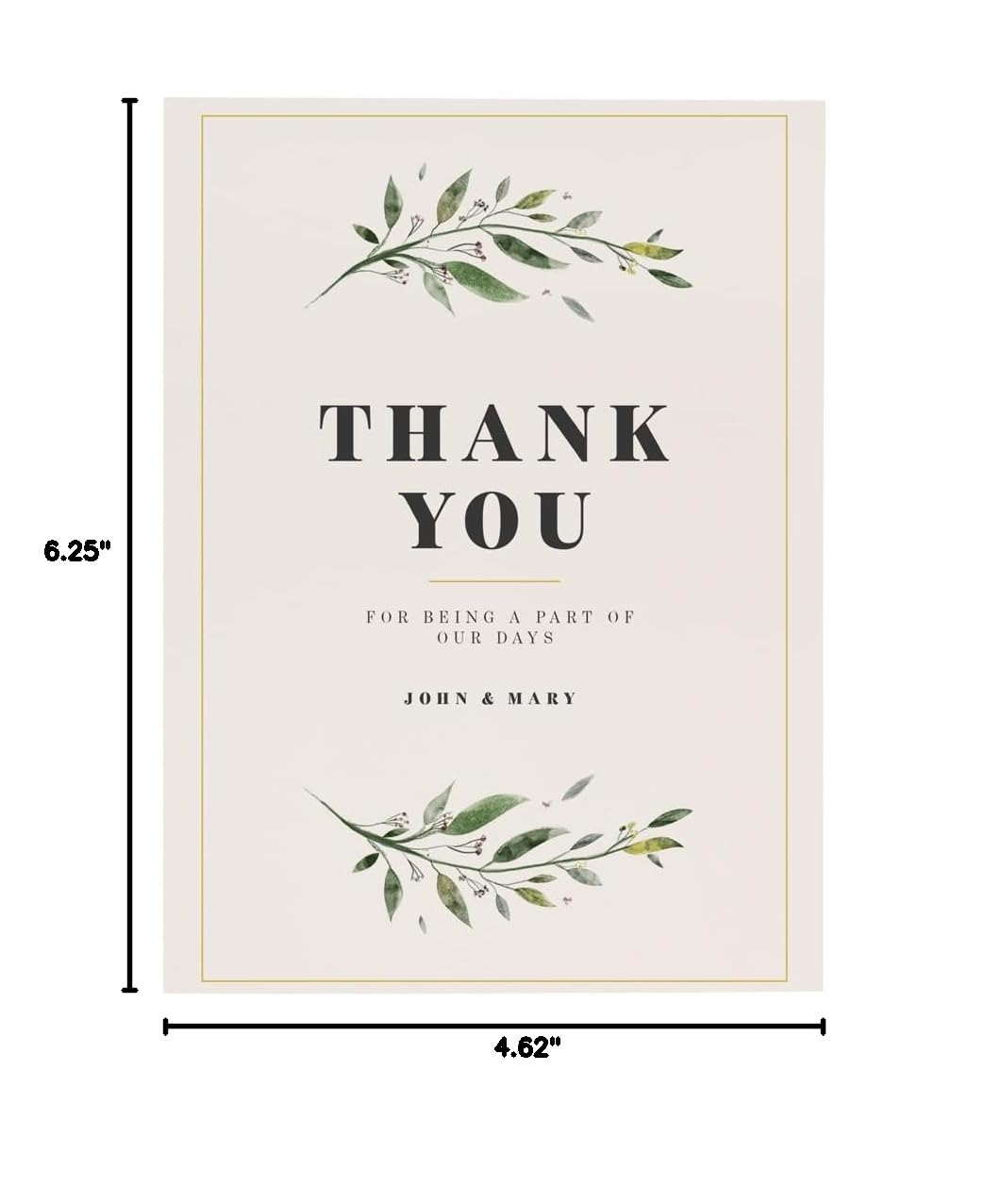 Blank Ivory Note Cards 4.6x6.25
