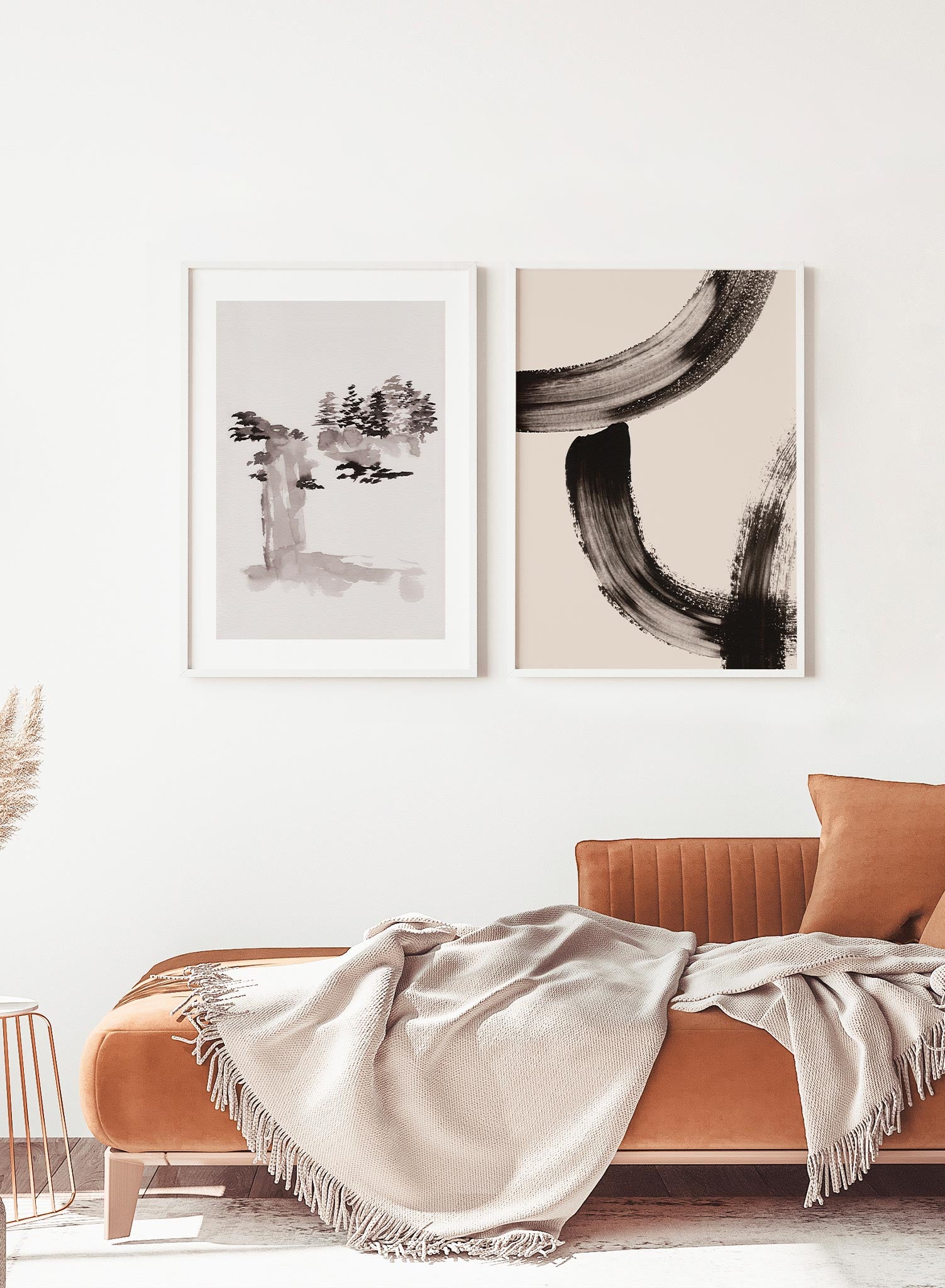 Ink Forest Art Print Poster - Modern Abstract Wall Decor for Living Room, Bedroom & Office | Home & Office Decoration