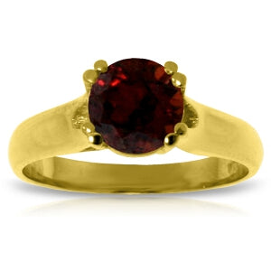 1.1 Carat 14K Solid Yellow Gold Grand Cadence Garnet Ring for Women - Elegant Birthstone Jewelry Gift for Anniversary, Valentine's Day & Special Occasions