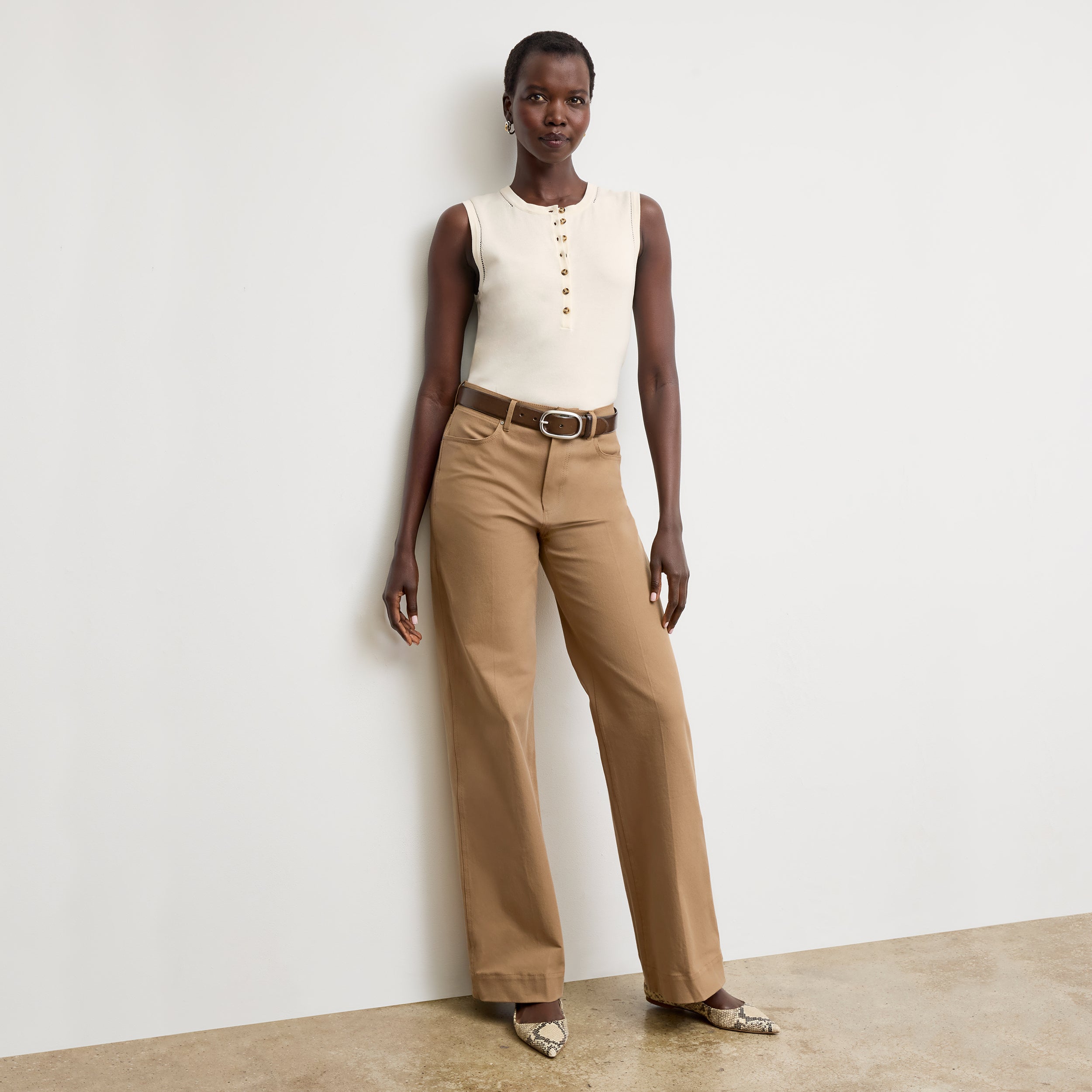 Milo Wide Leg Jeans for Women - Eco-Friendly Stretch Denim Pants with Comfortable Fit - Perfect for Casual Wear, Office, and Travel