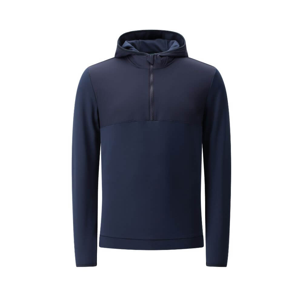PINTUS PRO THERM® Hooded Quarter Zip Fleece Pullover for Men & Women - Lightweight Thermal Jacket for Running, Hiking & Outdoor Activities