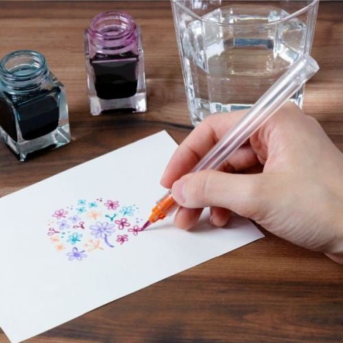 Hocoro Brush Dip Pen - Premium Calligraphy Pen for Artists & Beginners | Perfect for Hand Lettering, Illustration & Ink Drawing | Sailor Inspired Design