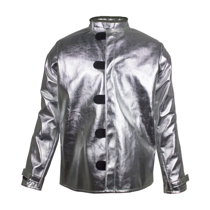 Carbon Armour Silvers H5 Aluminized Foundry Jacket - Heat Resistant Workwear for Welding, Foundry & Industrial Safety - Perfect for Metalworking, Fire Protection & High-Temperature Environments