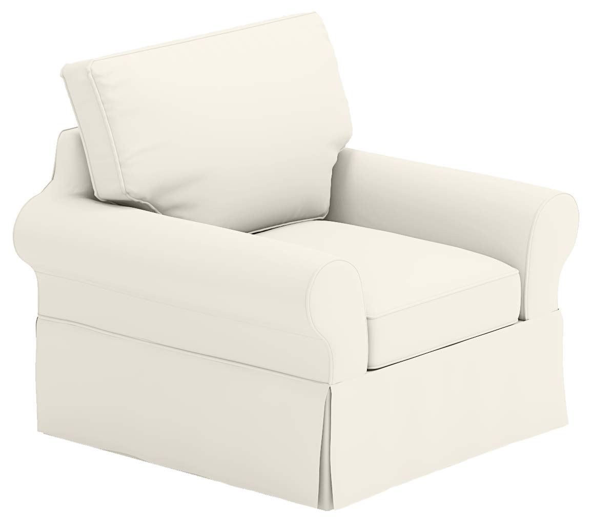 Pottery Barn PB Basic Chair Cover - Sofa Slipcover Replacement for 39.5