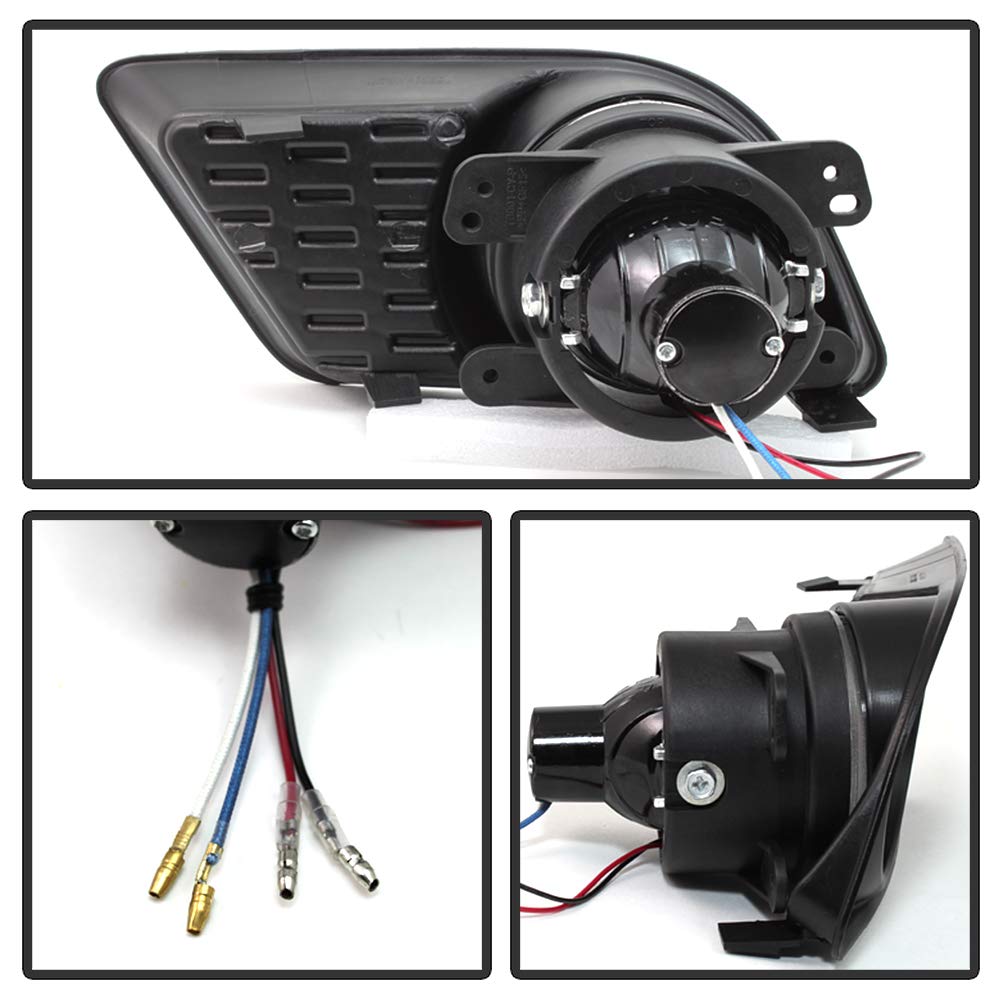 ACANII LED Halo Projector Fog Lights for 2011-2014 Dodge Charger - DRL Driving Lamps with Switch Assembly (Pair) - Perfect for Night Driving & Off-Road Adventures