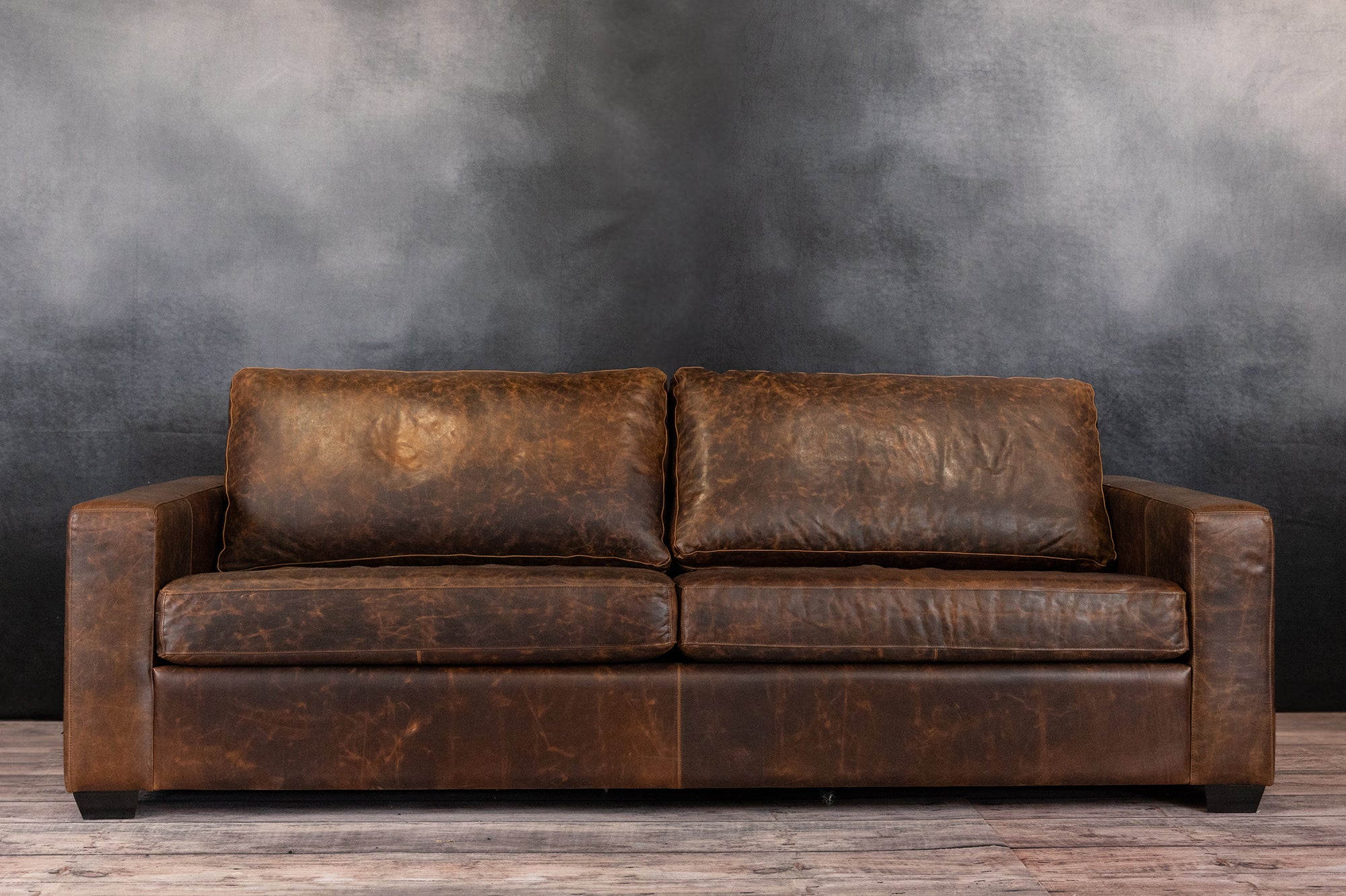 Premium MAXELL 42 Series Genuine Leather Sofa - Modern Comfort for Living Room, Lounge & Office - Durable & Stylish Home Furniture