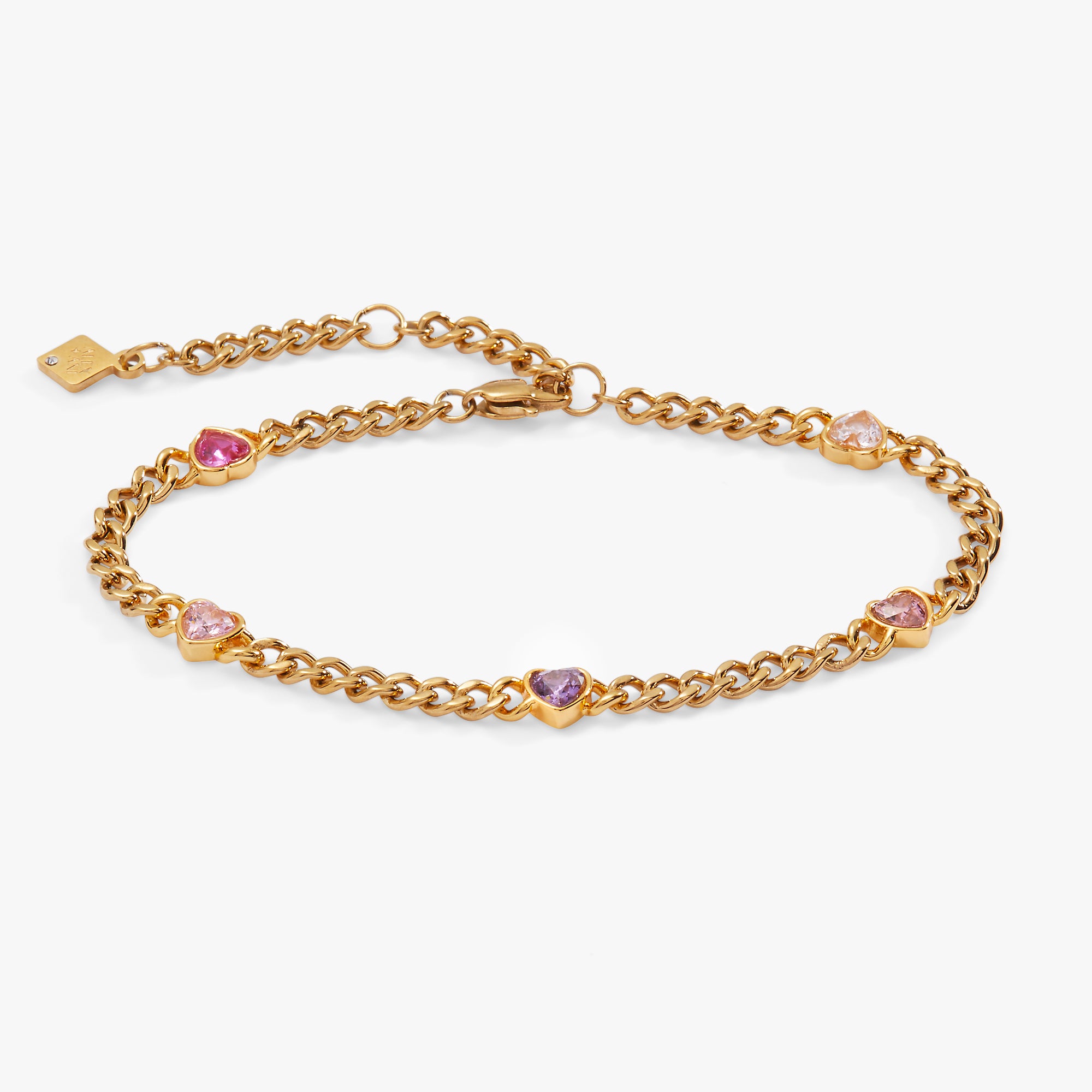 Elegant Heart Curb Chain Bracelet for Women - Dainty Gold/Silver Love Charm Jewelry Gift for Her - Perfect for Valentine's Day, Anniversary & Romantic Occasions