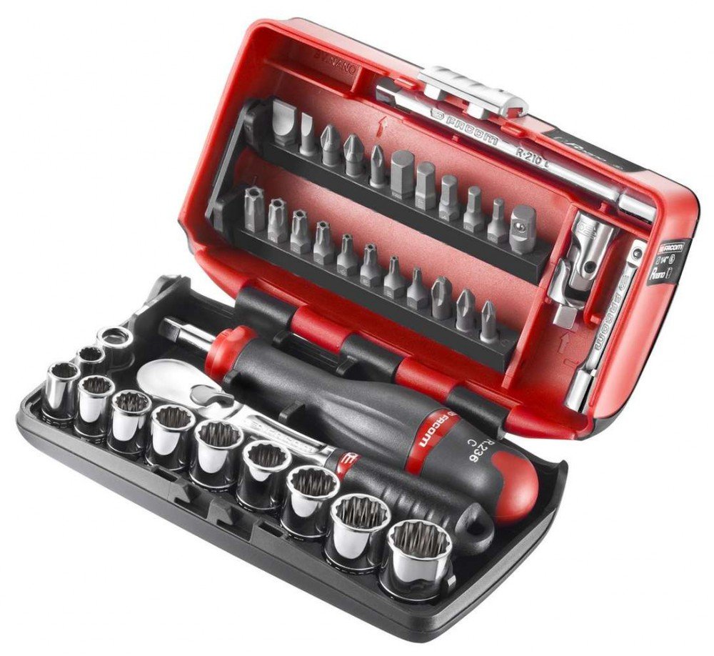 38-Piece 1/4 Inch Socket Wrench Set - Professional Grade Chrome Vanadium Steel Tool Kit for Automotive, Home & DIY Repairs | Perfect for Mechanics, Handymen & DIY Enthusiasts