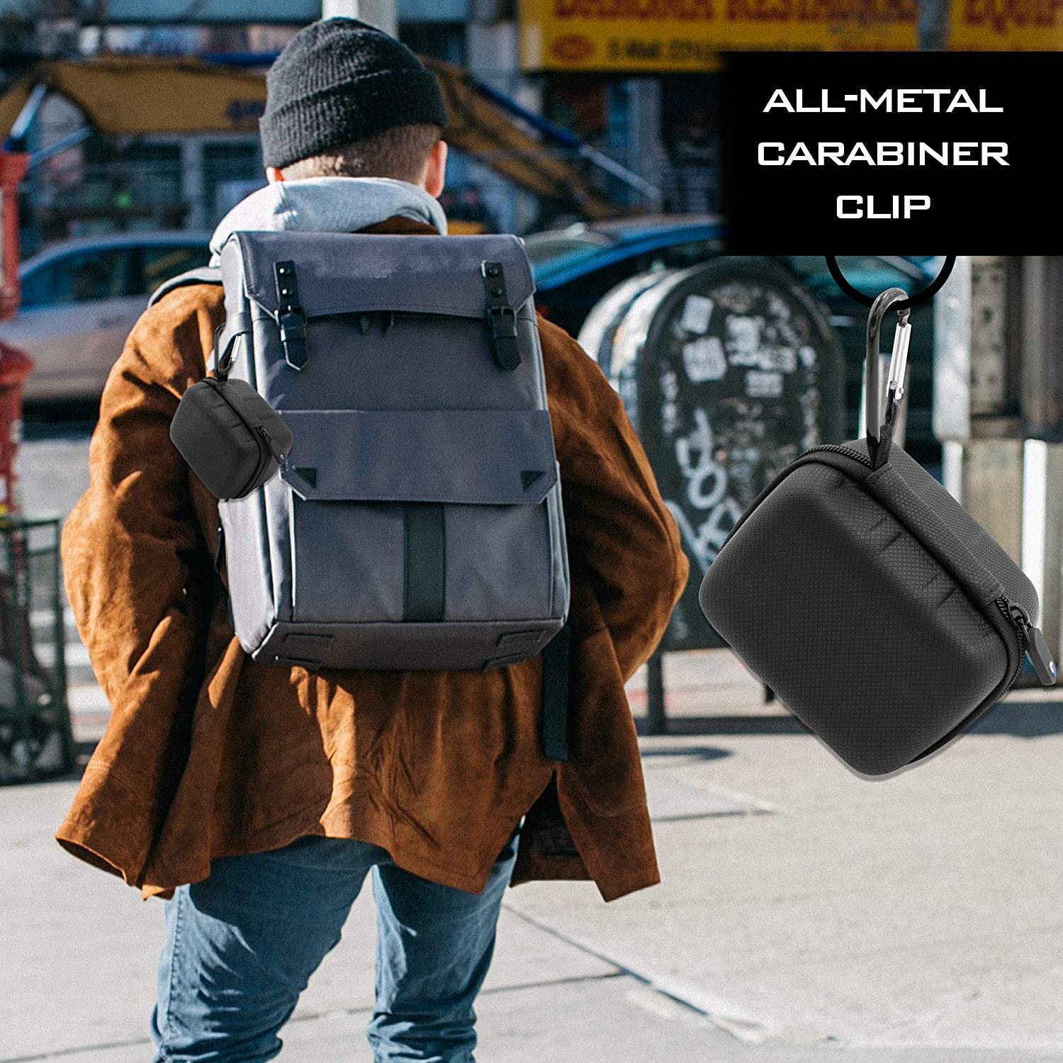 CASEMATIX 4.75 Inch Protective Carry Case - Durable Storage for Electronics, Tools & Accessories - Perfect for Travel, Work & Outdoor Use