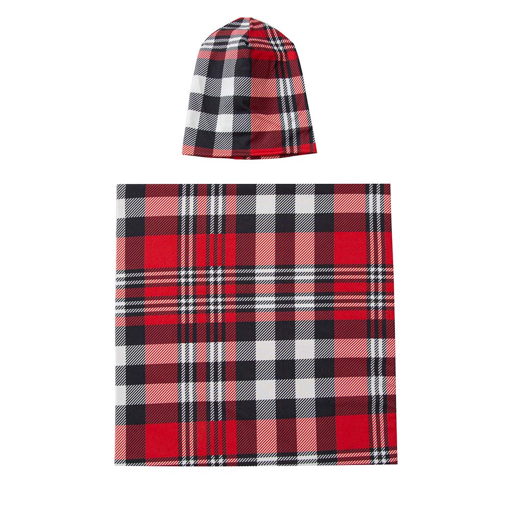 Galabloomer Newborn Swaddle Blanket with Beanie Set - Soft Baby Boy Receiving Blanket for 0-6 Months - Perfect for Swaddling, Sleeping & Photography