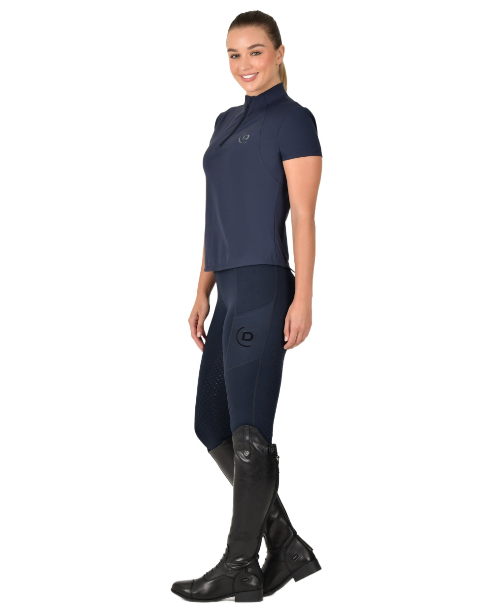Dublin Women's Fitted Quarter Zip Pullover Sweater - Soft Stretch Knit Top for Work, Casual & Outdoor Activities