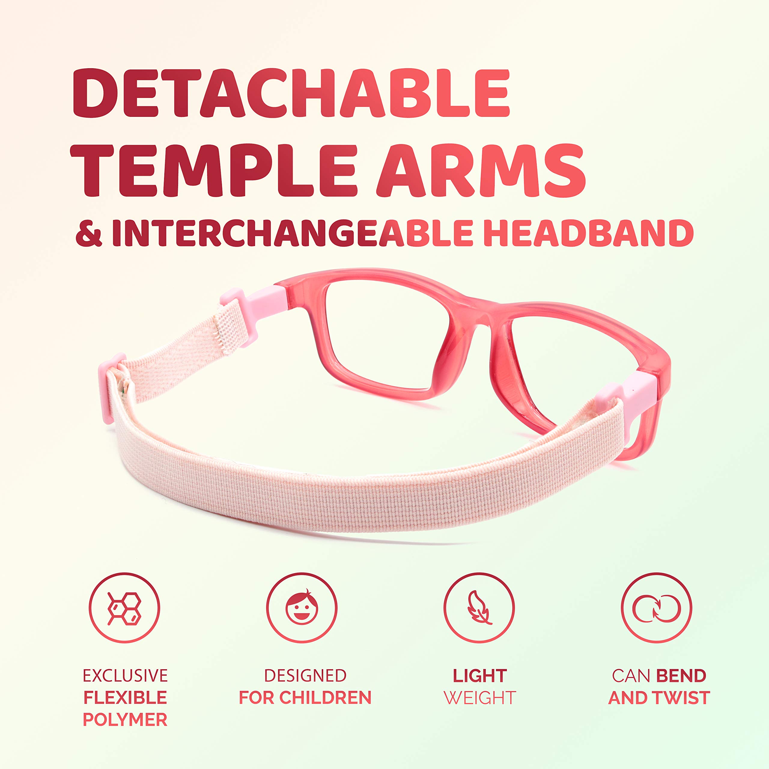 Unbreakable Kids Glasses - Flexible & Durable Children's Eyewear for Active Lifestyles - Perfect for School, Sports, and Everyday Play - Model 3003