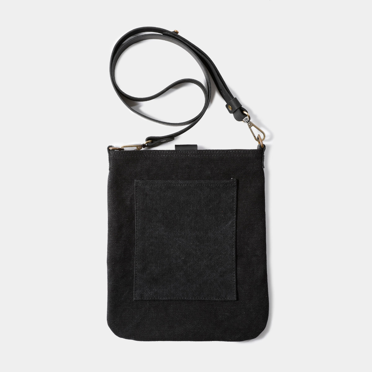 TRAVELER'S COMPANY Canvas Shoulder Bag - Compact S Size in Black | Durable & Stylish Travel Bag for Commuting, Work & Everyday Use