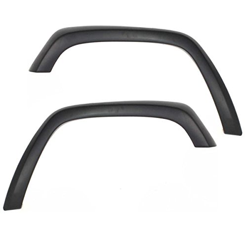 97-01 Jeep Cherokee Front Fender Flares Wheel Opening Molding Trim Arch Set Pair - Replacement Parts for Off-Road & Daily Driving Protection