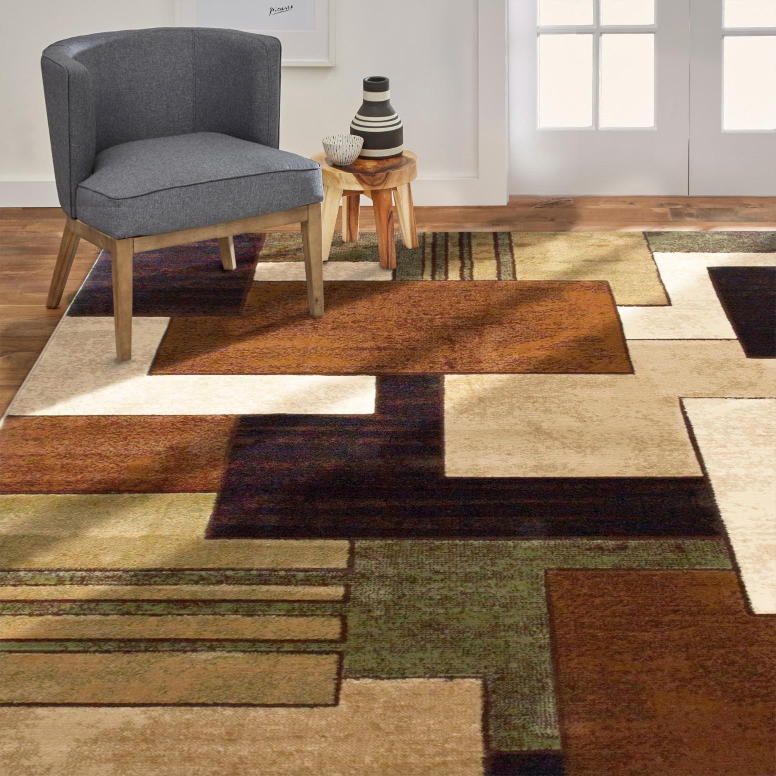 Tribeca by Home Dynamix Modern Area Rug - Soft & Durable Living Room Carpet for Home Decor - Perfect for Bedroom, Office & High Traffic Areas
