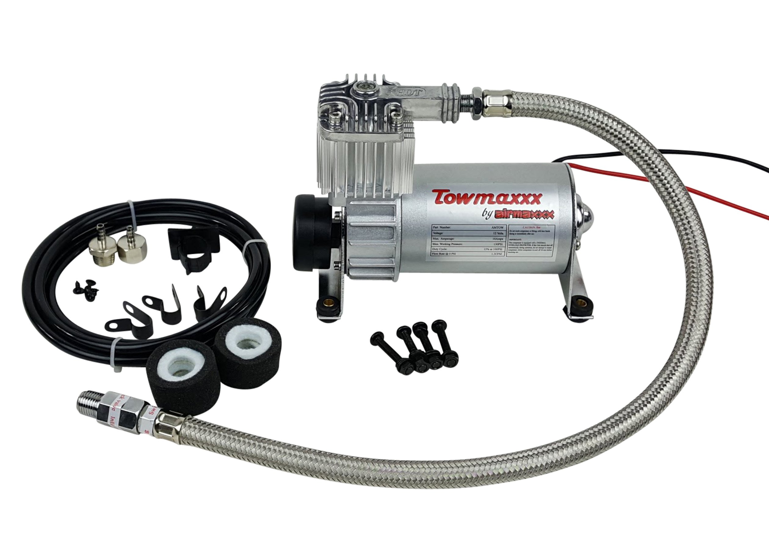 TOWMAX Air Compressor - High Performance Portable Air Pump for Cars, Tires & Inflatables - Perfect for Road Trips, Camping & Emergency Use