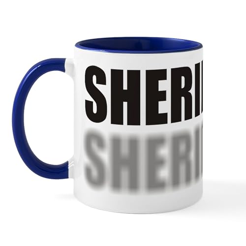 White/Navy Inside - SHERIFF Mug