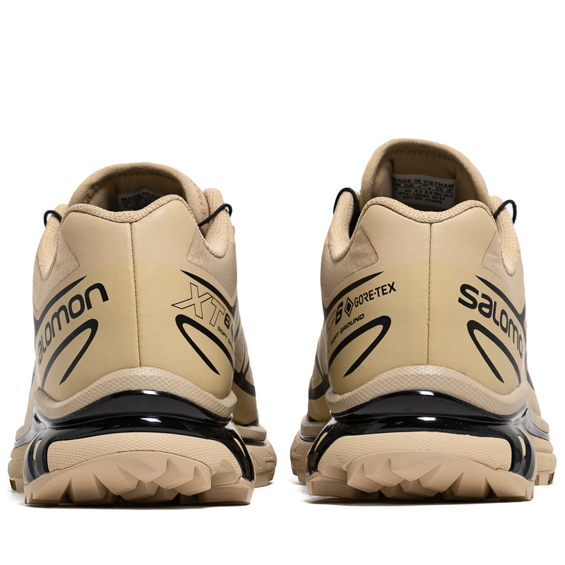 Salomon XT-6 Gore-Tex Trail Running Shoes - Safari/Black - Waterproof Hiking & Outdoor Adventure Footwear for Men & Women