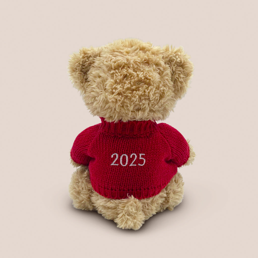 Personalized Bertie Year Bear Red - Custom Plush Teddy Gift for Birthdays, Anniversaries & Special Occasions