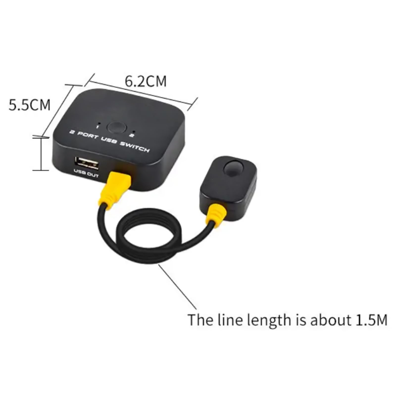 TECKEEN 2x1 Dual Monitor Switch - USB 2.0 KVM Switch for Keyboard, Mouse & Printer Sharing - Desktop Controller for Dual Screen Setup | Perfect for Home Office, Gaming & Multi-Tasking Workspaces