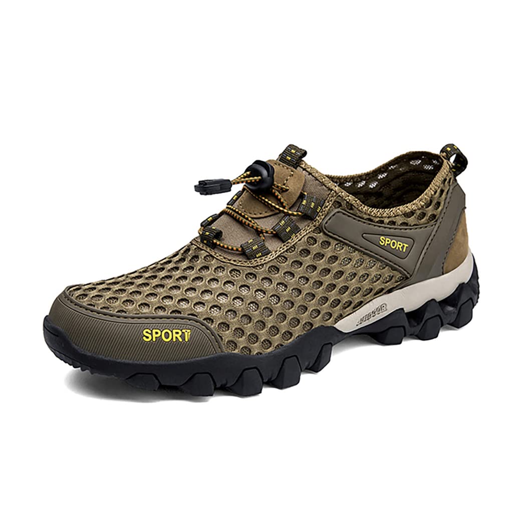 ZYMQ Men's Breathable Mesh Sneakers - Summer Casual Non-Slip Hiking Shoes for Outdoor Trekking & Climbing | Perfect for Trail Adventures & Daily Wear