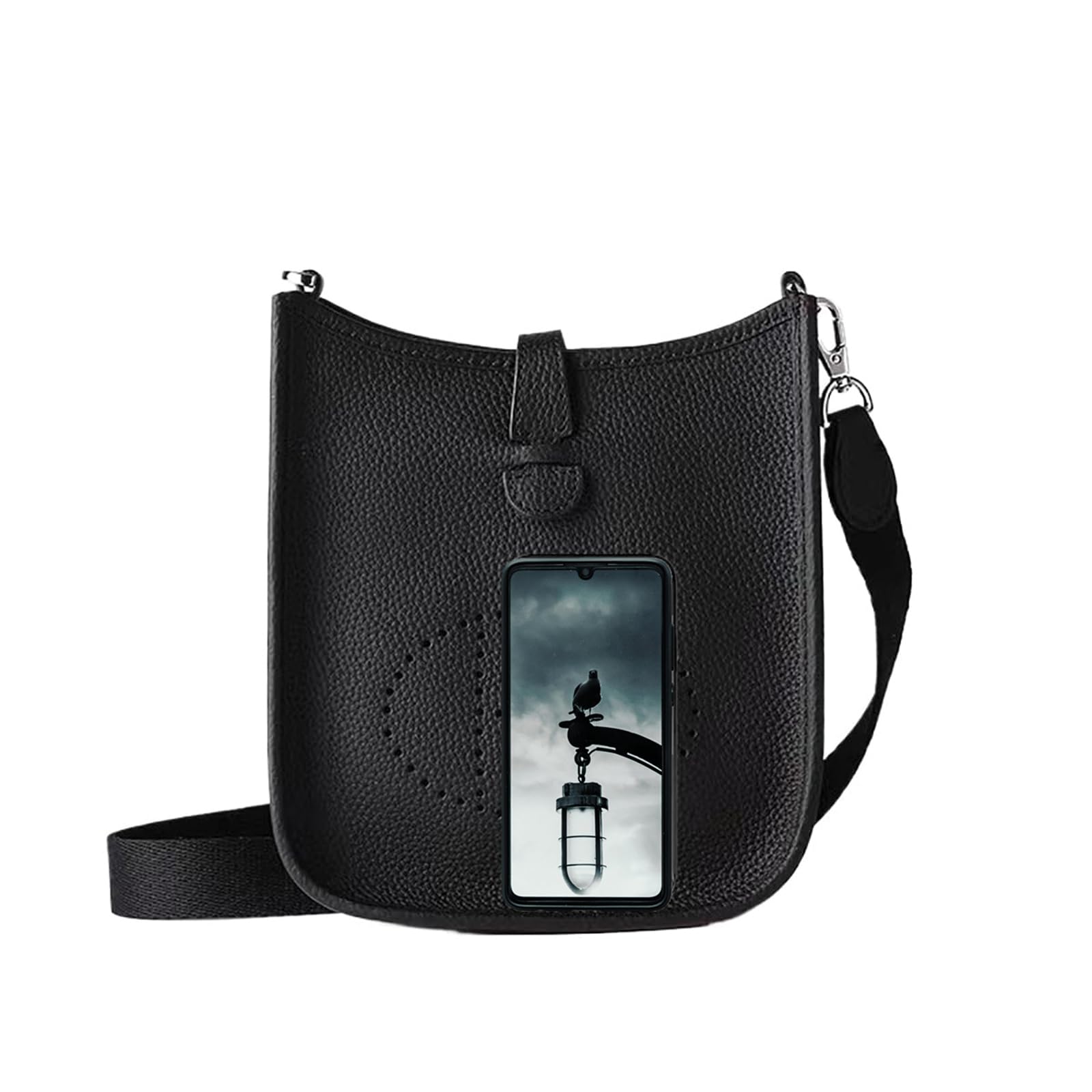 Stylish Women's PU Leather Crossbody Shoulder Bag - Adjustable Strap Small Clutch Purse for Daily Use, Work, Travel & Evening Events