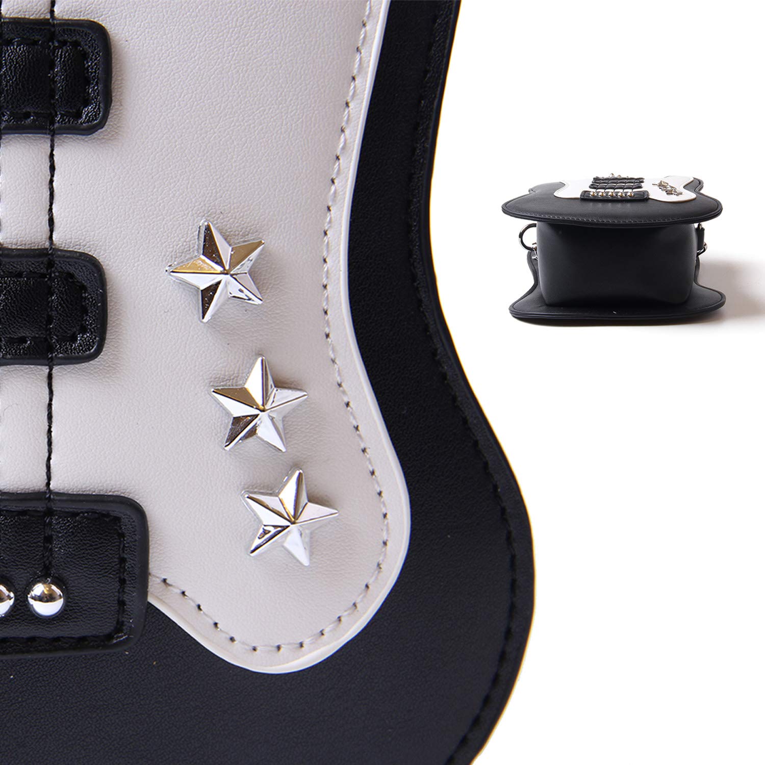 Women's Guitar-Shaped Crossbody Purse - Stylish Music-Themed Shoulder Bag & Small Tote for Concerts, Music Festivals & Daily Use