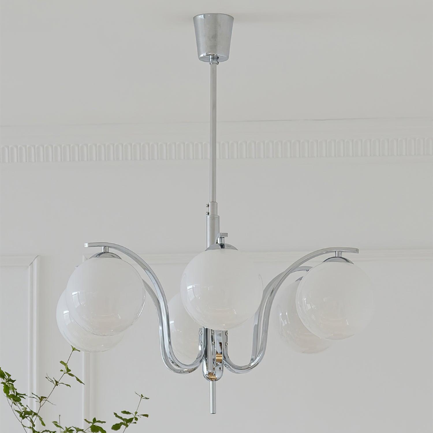 Modo Deco Modern Crystal Chandelier - Elegant Ceiling Light Fixture for Dining Room, Living Room & Bedroom | Perfect for Home Decor & Interior Design