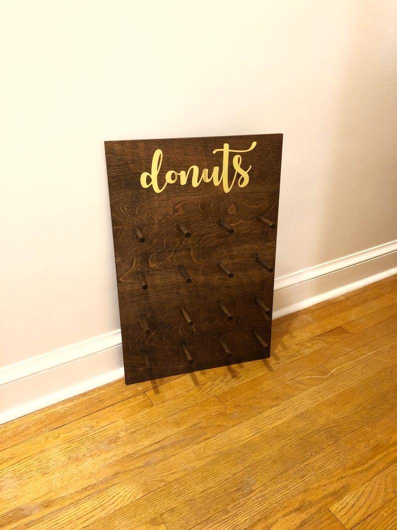 Wedding Donut Wall Display - Elegant Donut Holder & Doughnut Stand for Wedding Dessert Table Decor | Perfect for Bridal Showers, Birthday Parties & Baby Showers